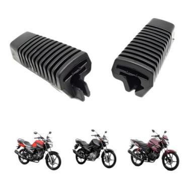 Imagem de Par Borracha Estribo Pedaleira Dianteira Fazer 150 Factor150 - vcj