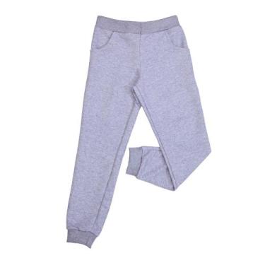Imagem de Calça Moletom Infantil Menino Menina Moletinho Cores Lisa Jogger Skinn