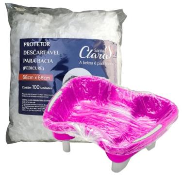 Imagem de Protetor Descartável para Bacia de Pedicure Santa Clara 100 Und 68x68cm