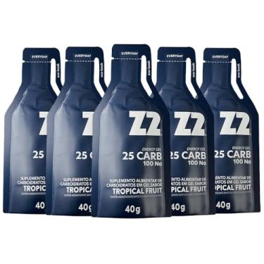 Imagem de Energy Gel Z2 | Z2+ | Edição Especial | Suplemento Alimentar de Carboidratos em Gel Líquido para Atletas de Alto Rendimento - Linha Gameday/LOAD UP - Box 05 Sachês 40g Cada (Box - 05 Saches | 25 Carb, Tropical Fruit)