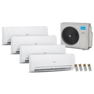 Imagem de Ar Condicionado Multisplit HW Inverter 36.000 Btu (3x Evap 12.000 + 1x Evap 18.000) Que...