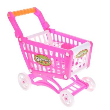 Imagem de Brinquedo Carrinho De Compras Mercadinho Market Rosa Castela - Castela