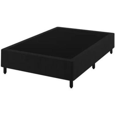 Imagem de Base Box Casal 138x188 Suede Preto - Bio Box
