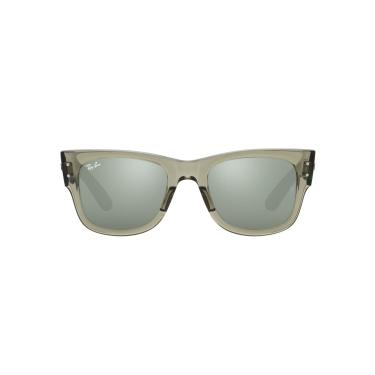 Imagem de Óculos de Sol Ray-Ban Mega Wayfarer 0RB0840S 66355C Tam 51 / Verde - Lentes Cinza Espelhado