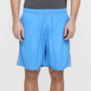 Imagem de Bermuda Masculina, Speedo, Basic Tape, Microfibra com faixa Lateral Contrastante e Sunga Interna, tamanho G - Azul celeste/Cinza