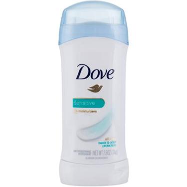 Imagem de Dove Desodorante antitranspirante, pele sensível, 74 g (pacote com 12)