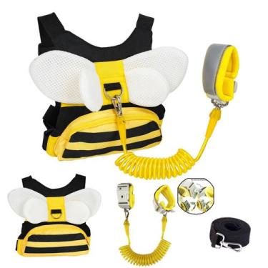 Imagem de Arnês infantil MTOMUYA com elo de pulso anti-perda Yellow Bee