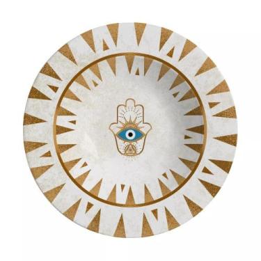 Imagem de Pratos Fundos Cerâmica Feldspática Branca 25cm - Jogo com 6 - Alleanza