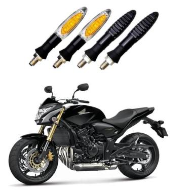 Imagem de KIT 4 Setas Esportivas Pisca de Led Modelo P11 Para Moto Honda CB 600F