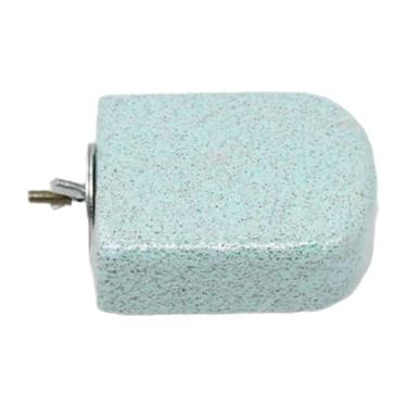 Imagem de Generic Dentes de boca molar poleiro brinquedo de salto plataforma fácil de instalar gaiola de pássaro poleiro para periquitos canários, Verde