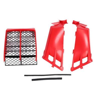 Imagem de aqxreight Red Plastic Gas Tank Side Covers with Grill 2GU 2171L 00 00 Stylish Protective Replacement for Banshee 350 YFZ350 YFZ350LE YFZ350SE YFZ350SP