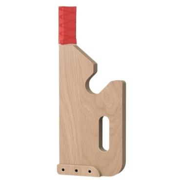 Imagem de menolana Suporte de barra de levantamento terra de madeira, suporte de macaco conveniente para academia em casa, equipamento de fitness estável para exercícios