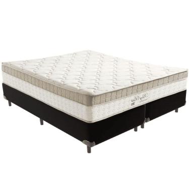 Imagem de Cama Box Preto E Colchão King Best Molas Ensacadas King 193x203x33 Anjos