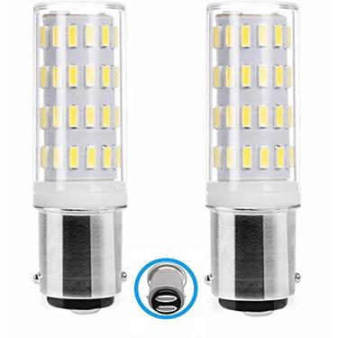 Imagem de Lâmpada branca BA15D LED 1142 12V-24V 5W de baixa tensão, 1004 1076 1130 1142 1176 equivalente a 45W, baioneta de contato duplo para reboque de carro, trailer, trailer, trailer, trailer, barco, traseiro, 2 peças