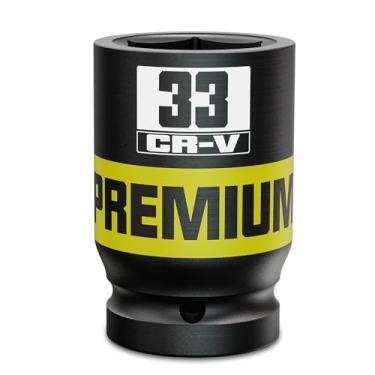 Imagem de Soquete de impacto de 6 pontos com acionamento de 2,5 cm, soquete profundo de 33 mm, métrico, CR-V, fabricação de máquinas de manutenção automotiva