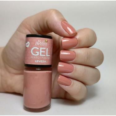Imagem de Esmalte Efeito Gel Leveza Bella Brazil 9ml  Brilho e Longa Duração