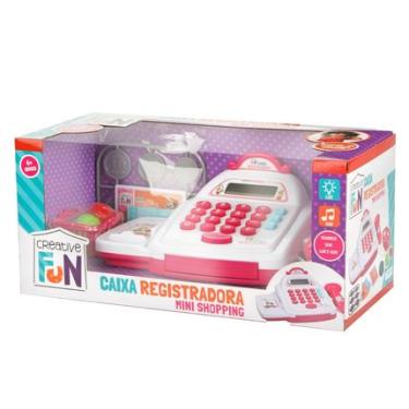 Imagem de Caixa Registradora Mini Shopping Creative Fun Rosa Multikids - BR1182 BR1182