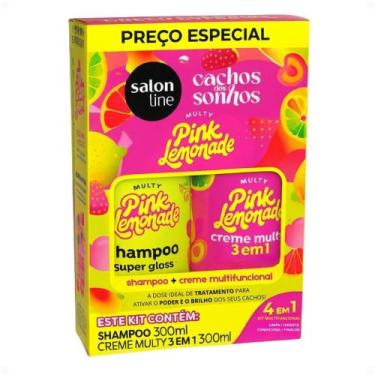Imagem de Kit Salon Line Pink Limonade Cachos Dos Sonhos: Shampoo e Creme Multif