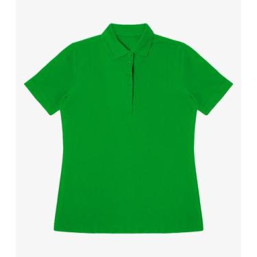Imagem de Polo Feminina Piquet Básica Select Verde, GG, Verde