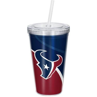Imagem de Copo Com Canudo Luxo Nfl Houston Texans
