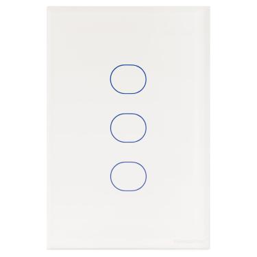 Imagem de Interruptor Touch Wi-Fi Smart Tramontina Branco com 3 Canais