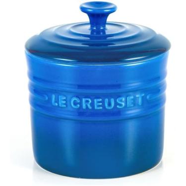 Imagem de PORTA CONDIMENTOS LE CREUSET GRANDE 800ML EM CERÂMICA AZUL MARSEILLE