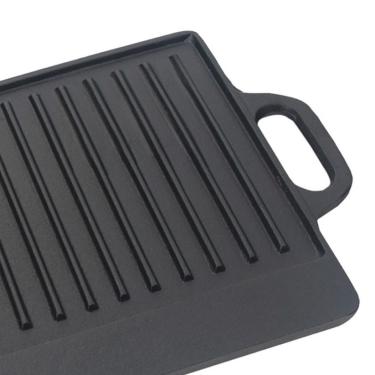 Imagem de Grill Chapa De Ferro Reversível 51x23cm Preto - MTA 8320