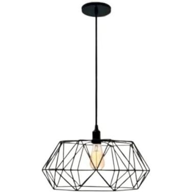 Imagem de Pendente Aramado Estádio Luminária Lustre Luxo Retrô Vintage Balcão In