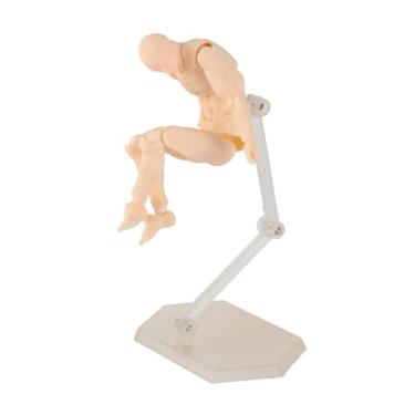 Imagem de TOPINCN Figura de Ação Personalizável, Manequim de Desenho Corporal, Modelo Artístico Com Suporte para Esboçar, Pintura, Adereços de Fotografia, Presentes, Coleções (Bege #11)