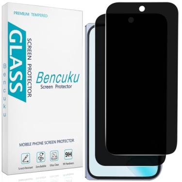 Imagem de Bencuku (Pacote com 2) Protetor de tela de privacidade para Google Pixel 10 Pro Fold vidro temperado antiespião, antiarranhões, sem bolhas