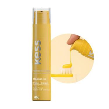 Imagem de Pasta de Dente Gel Dental Creme Whitedelicious Kess Banana Ice 60g