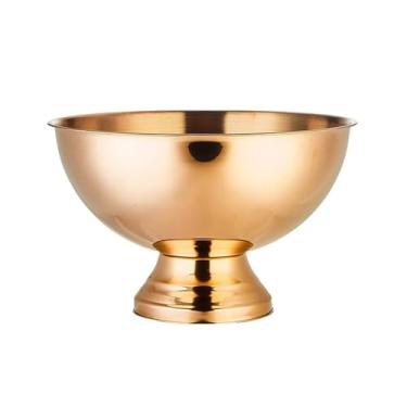 Imagem de baldes de gelo Balde de gelo grande em aço inoxidável para bebidas, ideal para garrafas vinho, champanhe ou cerveja(Rose gold)