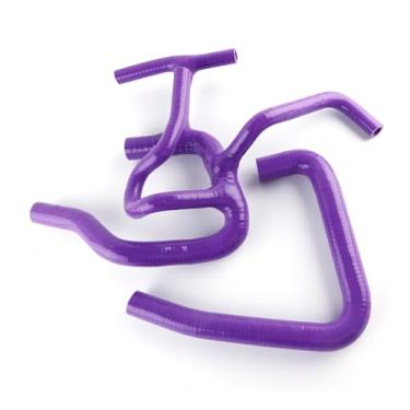 Imagem de XAJINGSU Kit de mangueira de refrigeração de radiador de silicone compatível com Austin/Rover Mini Cooper S/MPI 1275/1.3L 1997-2001 2 peças 11 cores (roxo)
