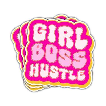 Imagem de 3 peças adesivo engraçado sarcástico empoderador feminino presente para mulheres empreendedoras menina chefe Hustle adesivos feminista motivacional decalque para laptop garrafa de água caixa de