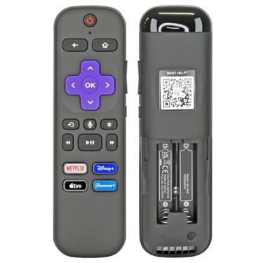 Imagem de Substituição OEM RC-FA1 Controle Remoto Universal Streaming Player para Roku Streaming Stick, Streambar e TV com voz - Controle remoto RCFA1 Stick Original. Inclui teclas de atalho de voz e aplicativo
