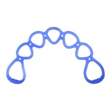 Imagem de Vaveren Faixa Elástica de Resistência com 7 Anéis para Alongamento e Flexibilidade - Ideal para Exercícios de Taekwondo e Pilates em Casa, Azul