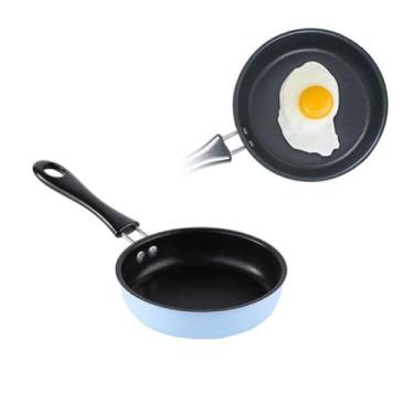 Imagem de Frigideira antiaderente de 12,5 cm, frigideira redonda para ovos, uma frigideira de ovo, panqueca de ovo, omelete, mini lava-louças, frigideira de ovo pequeno, sem PFOA, frigideira portátil para fogão