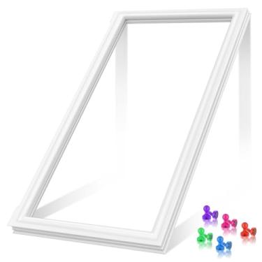 Imagem de Gaxeta de porta de geladeira W10830276 atualizada compatível com vedação de porta de geladeira Whirlpool W10294125 W10443272 W10847489 KitchenAid Maytag substituição de vedação de porta de geladeira