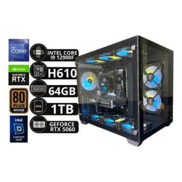 Imagem de Pc Gamer Intel I9 12900f H610 64gb Ddr4 Rtx 5060 8gb Ssd 1tb Nvme - Op