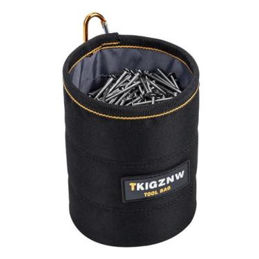 Imagem de TKIGZNW Bolsa de ferramentas para unhas, bolsa de parafusos com clipe 