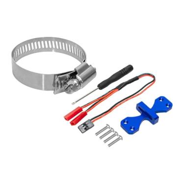 Imagem de simhoa Base de ventoinha para motor RC, dissipador de calor ajustável, substitui componentes de dissipação de calor para motores RC (modelo 4284), Azul