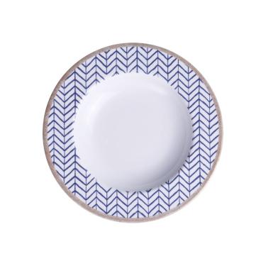 Imagem de Prato Fundo Tramontina Abstratta Em Porcelana Decorada 23 Cm