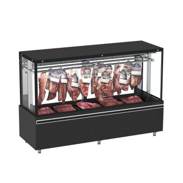 Imagem de Expositor de Açougue Vanguard Top Gancheira 200cm Ar Forçado 220V - Refrimate