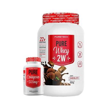 Imagem de Kit Pure Whey 2W 900g + Pure Colágeno 120 Caps PURETECH-Unissex
