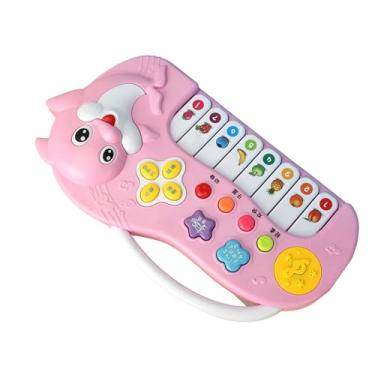 Imagem de Generic Brinquedo de Piano para Bebês, Padrão Animal, Brinquedo Musical Educacional para Crianças, Volume Ajustável para Crianças, de Piano Com Teclado (#12)
