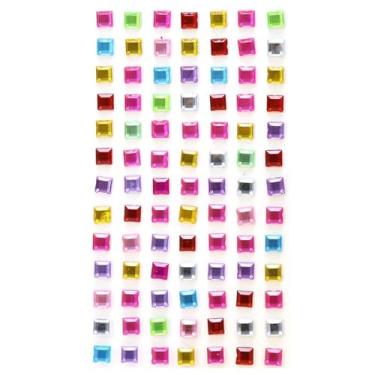 Imagem de Adesivos de pedras artesanais, adesivos decorativos de strass acrílico difform para pintura, scrapbook, confecção de cartões