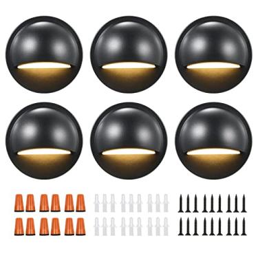 Imagem de 6PCS 3W LED Deck Lights AC DC12-36V IP67 Lâmpada de Andarilho para Escada Cerca Jardim Pátio e Caminho