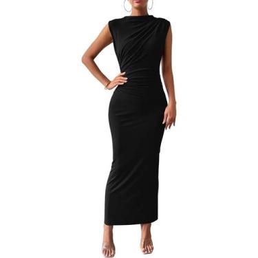 Imagem de Vestido Bodycon Elegante plus Size Para Mulheres, Sem Mangas, Com Cama