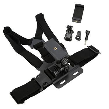 Imagem de aqxreight Alça de Arnês para Montagem No Peito para Selfies de Celular Com Suporte para Clipe de Celular Compatível Com a Maioria Dos Smartphones Criatividade Ilimitada Suporte para Peito para Baú