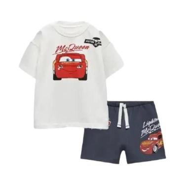 Imagem de Conjunto De Camiseta E Shorts Lightning McQueen Para Pré-escola, Cor S